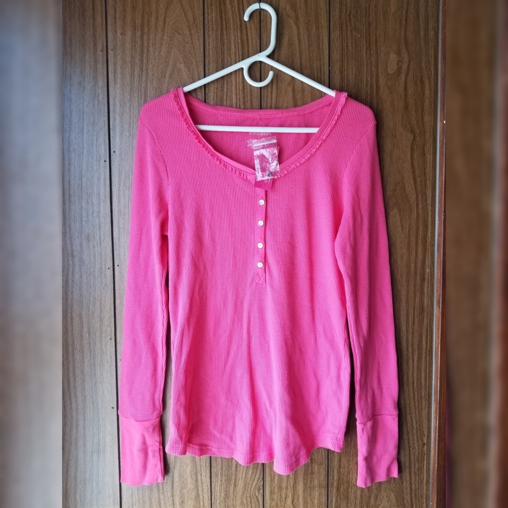 Women's Xhilaration Long Sleeve Pink Top